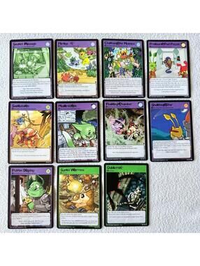 Near Mint 2003 Neopets TCG Something Has Happened & Location Bundle of 11 Cards